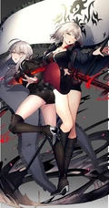 二次元少女，Fate/Grand Orde动漫女生气质插画图片