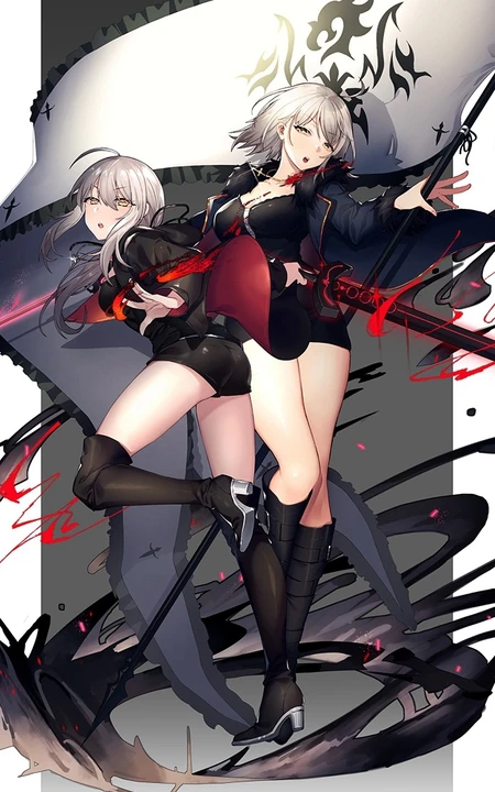 二次元少女，Fate/Grand Orde动漫女生气质插画图片