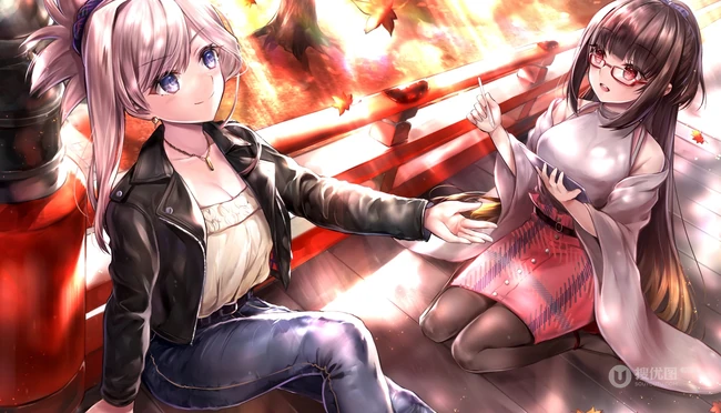 二次元少女，Fate/Grand Orde动漫女生气质插画图片