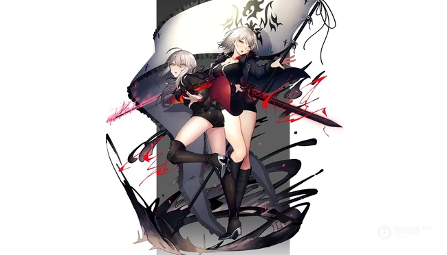 二次元少女，Fate/Grand Orde动漫女生气质插画图片