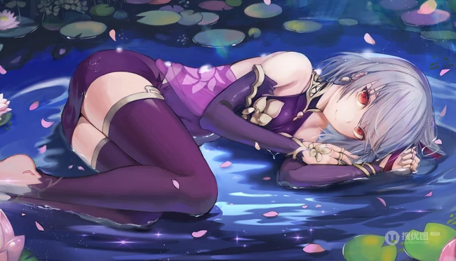 二次元少女，Fate/Grand Orde动漫女生气质插画图片