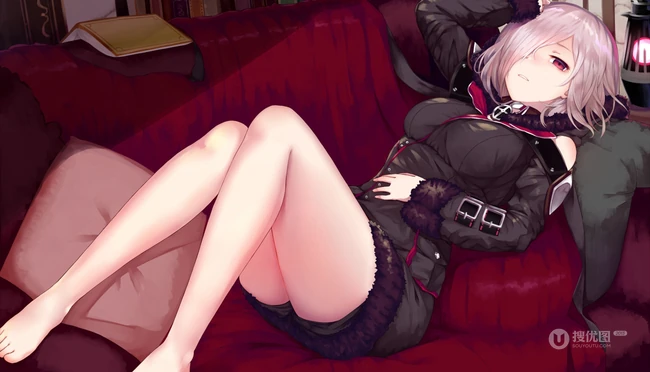 二次元少女，Fate/Grand Orde动漫女生气质插画图片