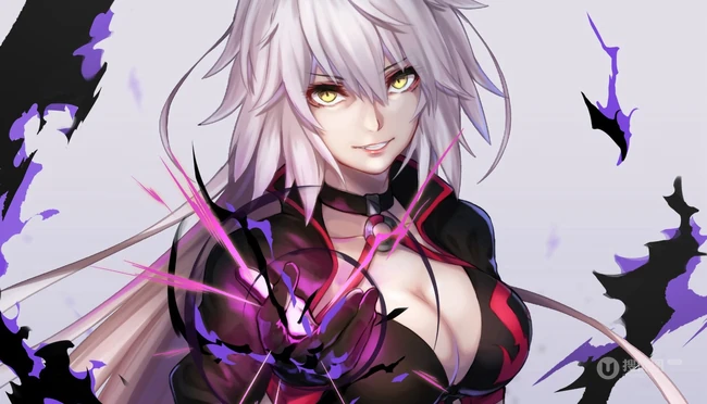 二次元少女，Fate/Grand Orde动漫女生气质插画图片
