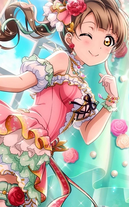 治愈系甜美可爱动漫少女插画图片-源自LoveLive!