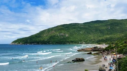 海边旅游圣地的沙滩浴场，唯美的沙滩高清4K壁纸图片