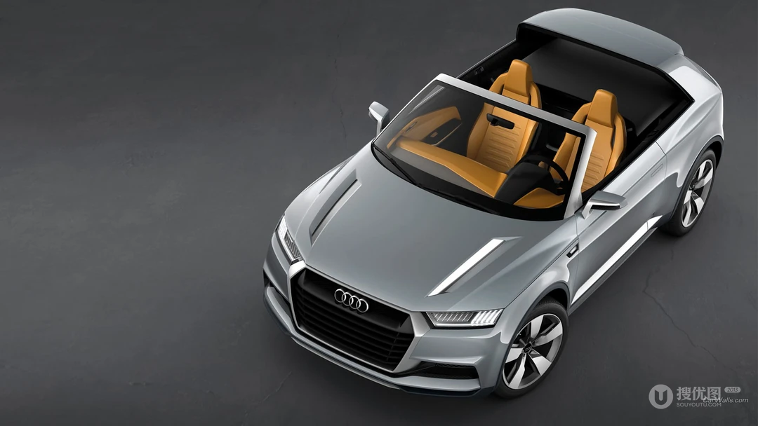 Audi_Crossline概率SUV休旅车宣传海报壁纸图片