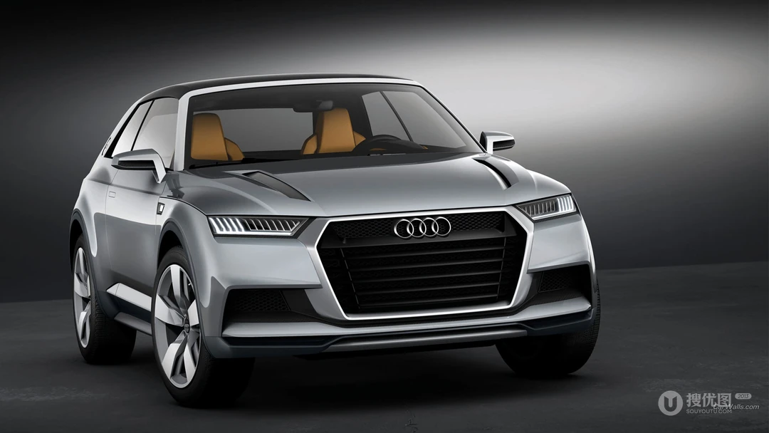Audi_Crossline概率SUV休旅车宣传海报壁纸图片
