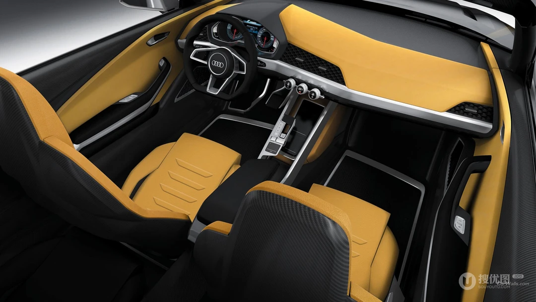 Audi_Crossline概率SUV休旅车宣传海报壁纸图片