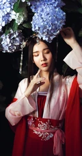 美丽的花和美女的唯美摄影壁纸图片