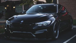 黑色宝马bmw_M4_Coupe警车，跑车系列高清壁纸图片