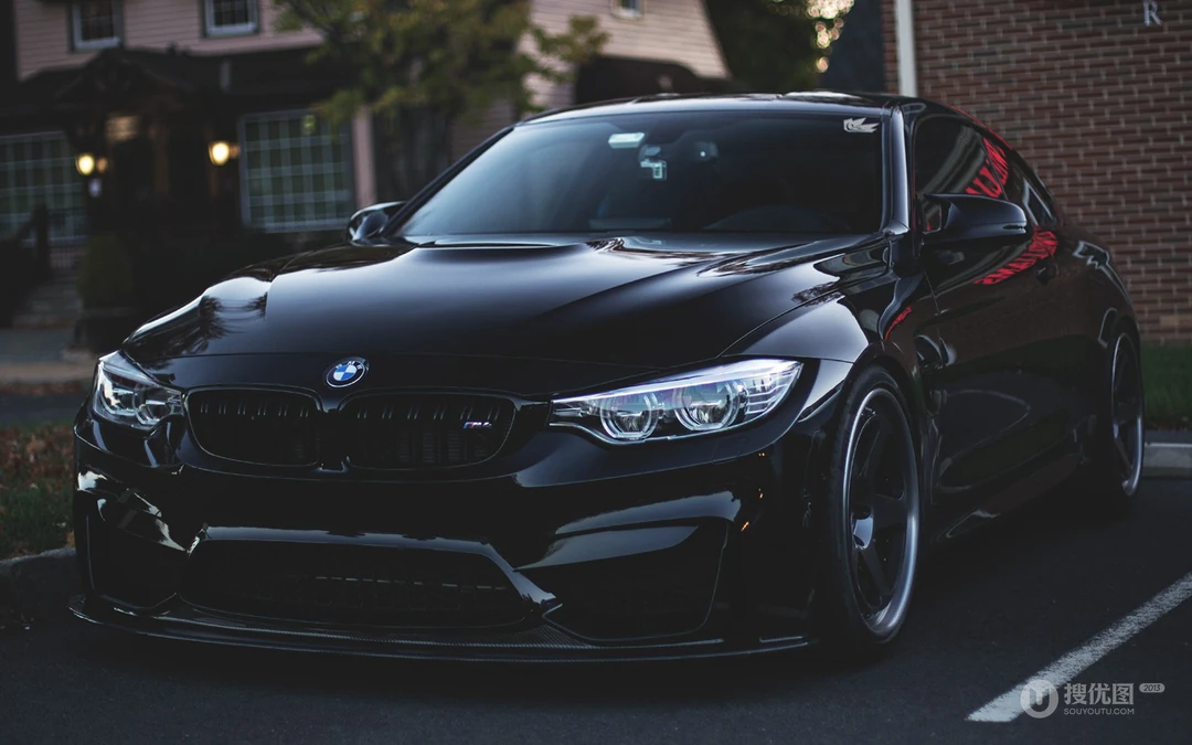 黑色宝马bmw_M4_Coupe警车，跑车系列高清壁纸图片