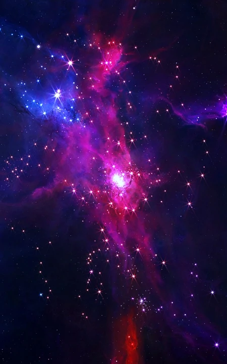 炫丽的银河星空唯美手机壁纸免费下载