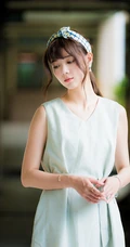 治愈系的长发美女手机壁纸