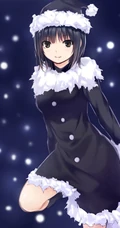 比较简洁风格的动漫女孩手机壁纸套图