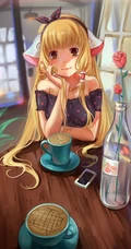 比较简洁风格的动漫女孩手机壁纸套图