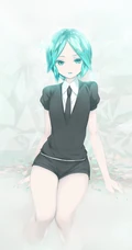 比较简洁风格的动漫女孩手机壁纸套图