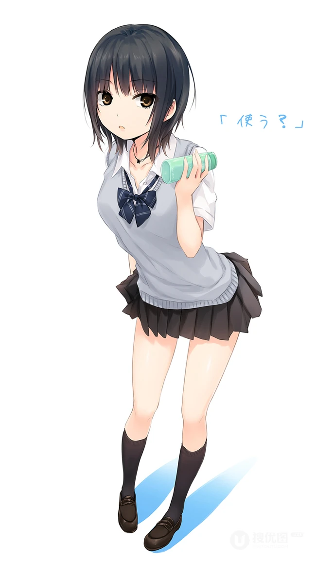 比较简洁风格的动漫女孩手机壁纸套图
