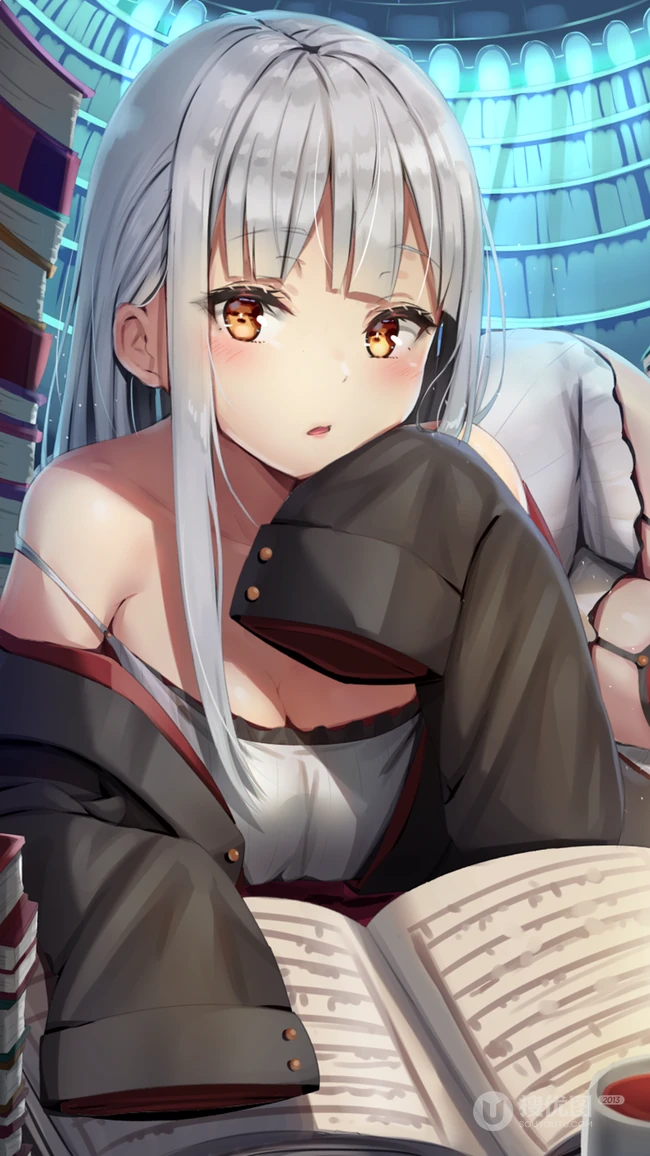比较简洁风格的动漫女孩手机壁纸套图