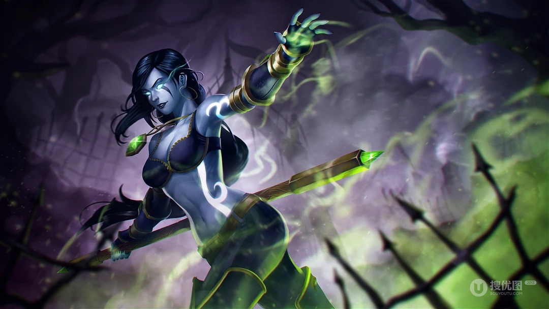 DOTA正统玩法游戏《超神英雄》职业角色插画壁纸系列六