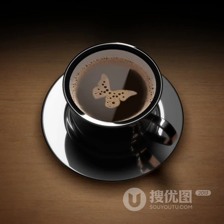 一杯咖啡，唯美的美式黑咖啡创意头像