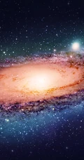 炫彩的宇宙星云，银河系高清手机壁纸