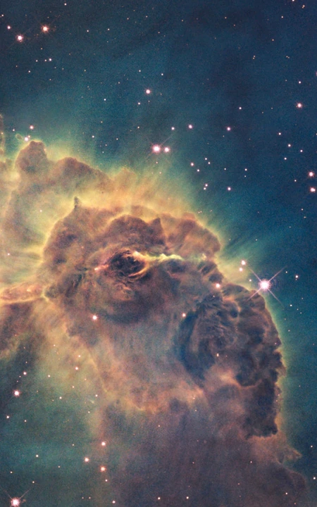炫彩的宇宙星云，银河系高清手机壁纸