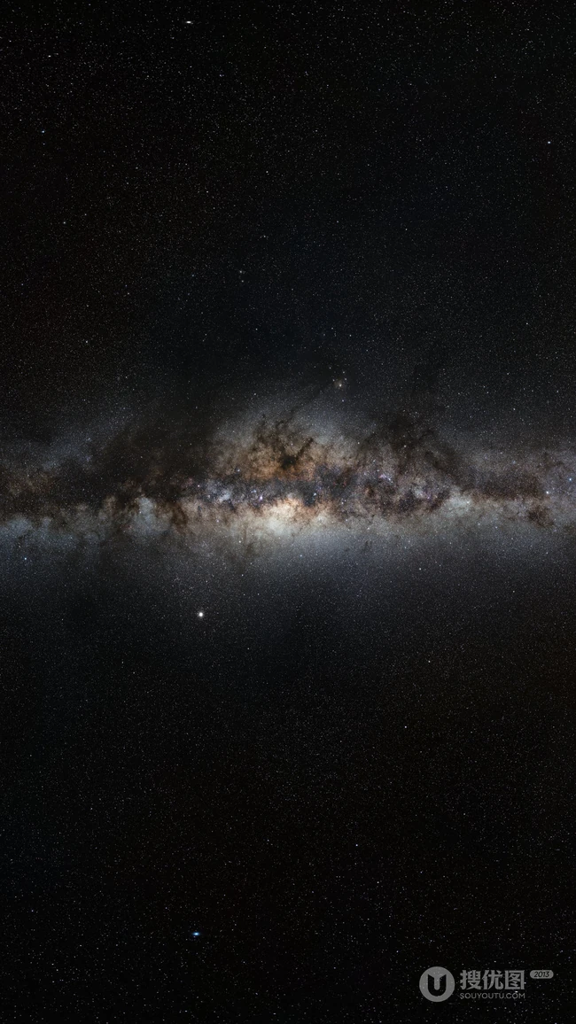 炫彩的宇宙星云，银河系高清手机壁纸