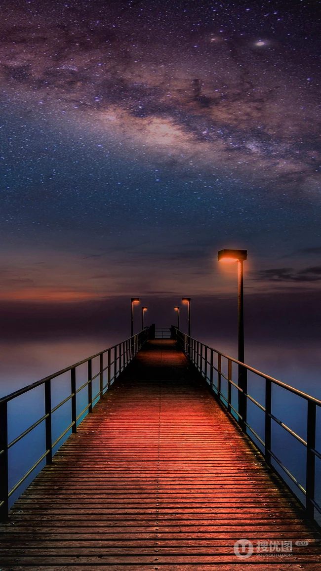 神奇的天文风景，漫天的星河唯美手机壁纸