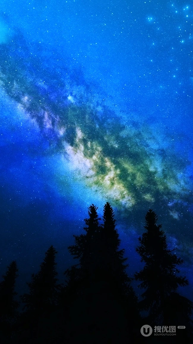 神奇的天文风景，漫天的星河唯美手机壁纸