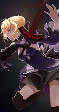 酷帅女战士手绘插画手机壁纸图片下载