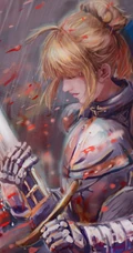 酷帅女战士手绘插画手机壁纸图片下载