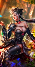 霸气的动漫古装，欧美上世纪女战士等插画手机壁纸