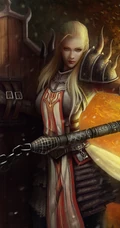 帅气双刀女剑客，古代女剑士4K手机壁纸免费下载