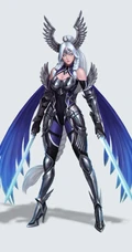 精灵射手，铠甲女骑士，女剑客动漫插画手机壁纸