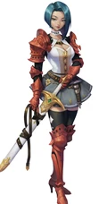 精灵射手，铠甲女骑士，女剑客动漫插画手机壁纸