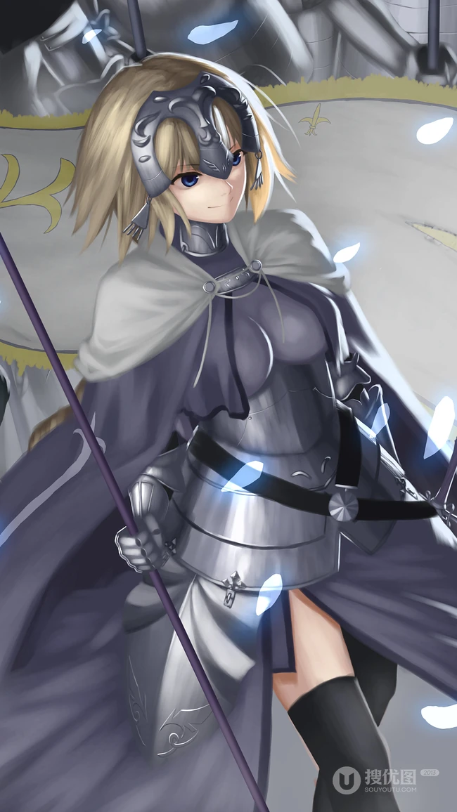 精灵射手，铠甲女骑士，女剑客动漫插画手机壁纸