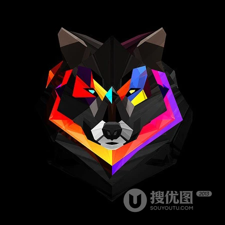 个性晶格图片彩色钻石纹拼贴小动物，昆虫等头像图片