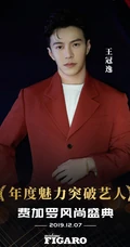 年度魅力突破艺人王冠逸帅气西装写真图片