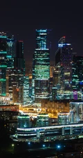 唯美的城市灯光夜景4K手机壁纸免费下载