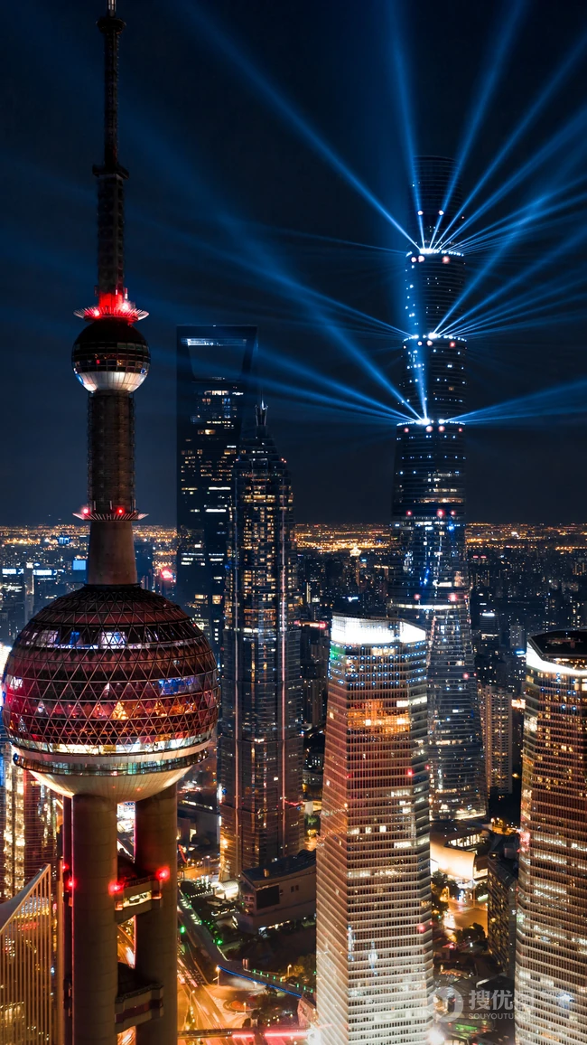 唯美的城市灯光夜景4K手机壁纸免费下载