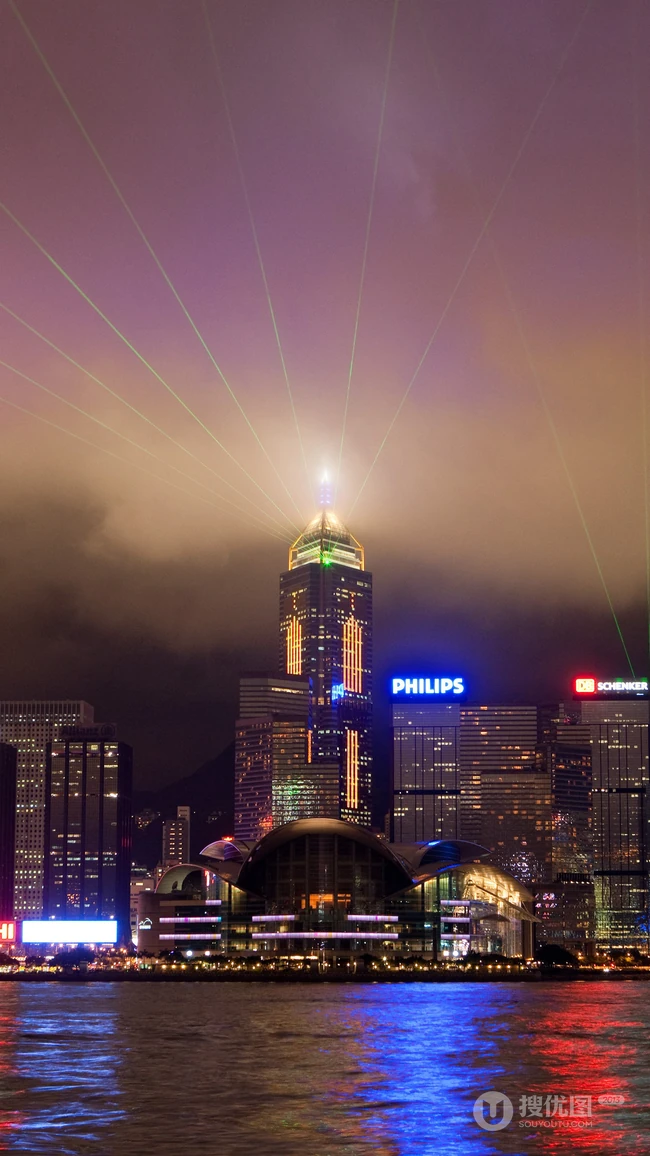 唯美的城市灯光夜景4K手机壁纸免费下载