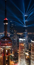唯美的城市灯光夜景4K手机壁纸免费下载