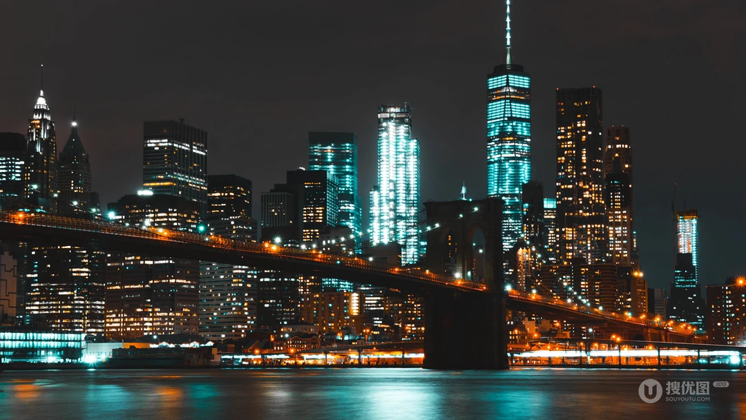唯美的欧美地标城市夜景风景电脑壁纸