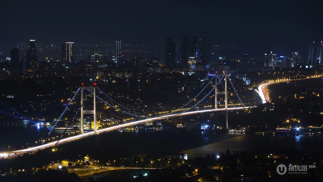 唯美的欧美地标城市夜景风景电脑壁纸