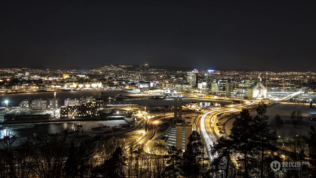 唯美的欧美地标城市夜景风景电脑壁纸