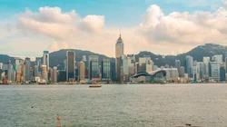 繁华的沿海城市建筑风景电脑壁纸