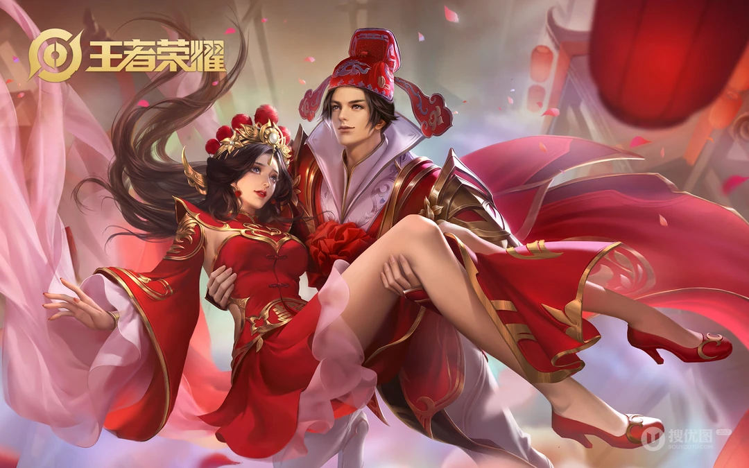 腾讯手游《王者荣耀》情侣皮肤系列电脑壁纸