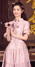 甜美的&ldquo;范若若&rdquo;，庆余年见面会宋轶超美连衣裙写真照片