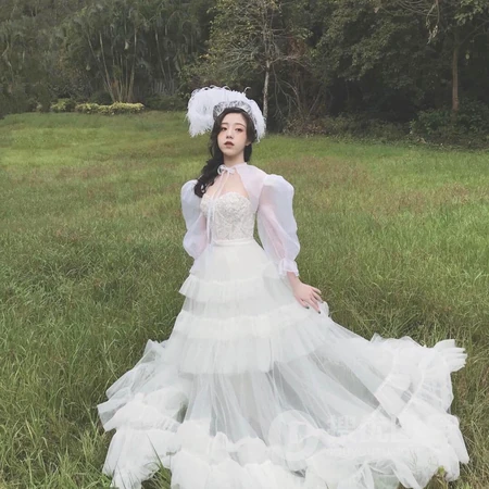 居家女生，女生婚纱头像图片