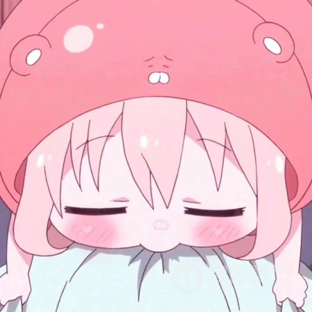 粉粉的画风大眼可爱女生头像免费下载